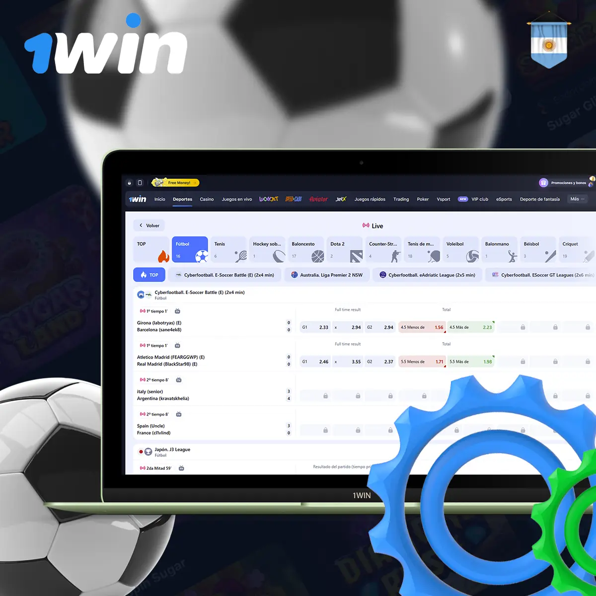 Cómo funciona 1Win Fútbol